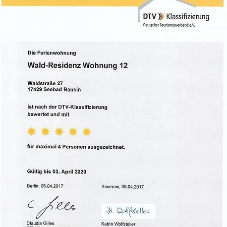 Wald-residenz Bansin Heringsdorf